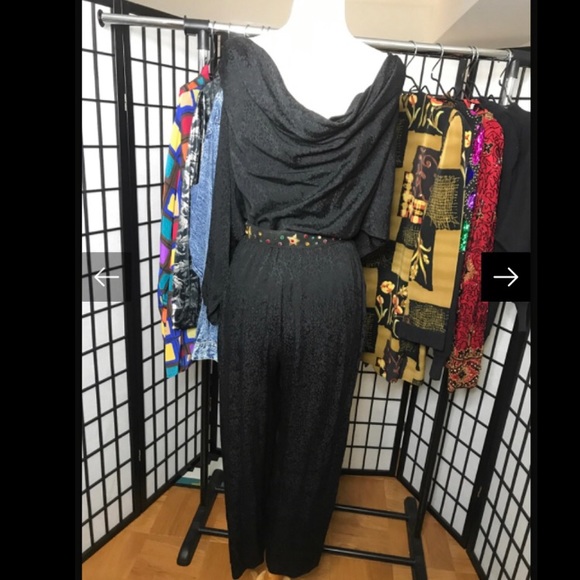 Vintage Silk Jumpsuit - Picture 4 of 8